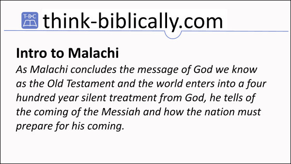 Intro Malachi Large