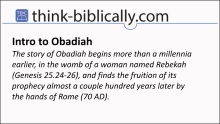 Intro Obadiah Small