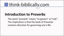 Intro Proverbs Small